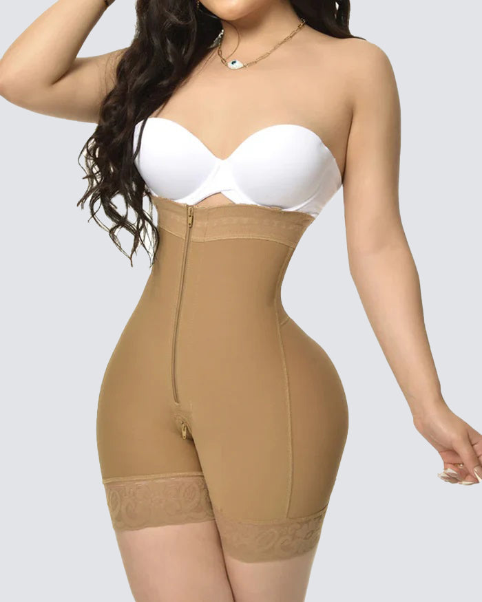 Fajas compresión fajas busto abierto control de barriga con cremallera