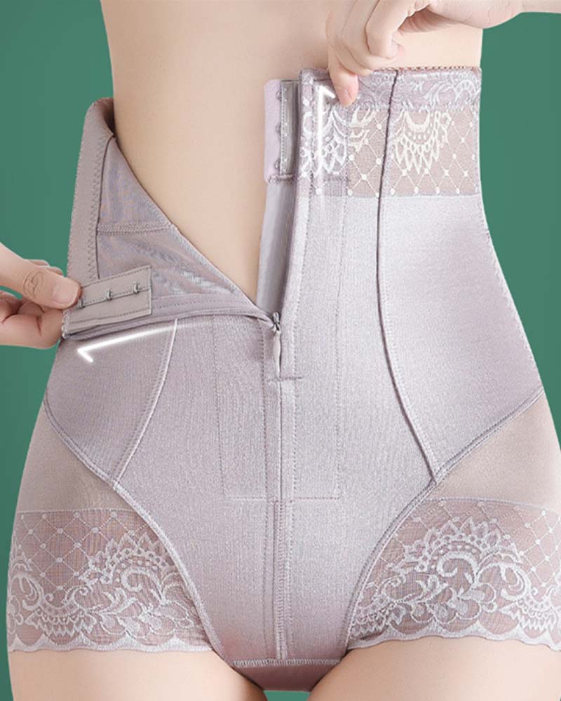 Pantalones con cremallera de cintura alta y levantamiento de cadera