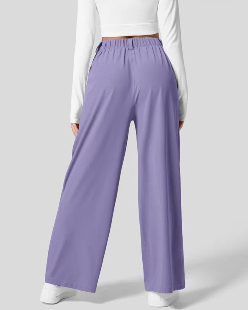 Pantalones de traje casual tipo gofre