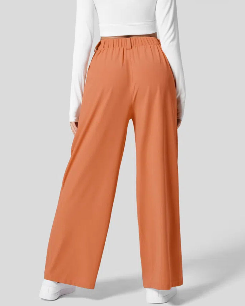 Pantalones de traje casual tipo gofre