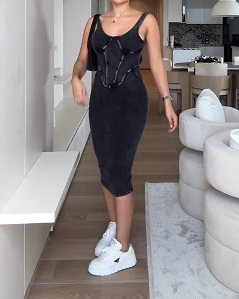 Hermoso vestido a la cadera tipo mochila