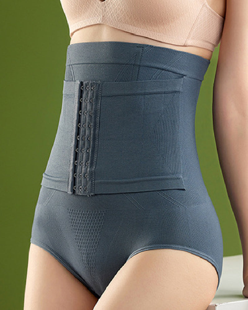 Braguitas moldeadoras de cintura alta con 9 botones y realce de glúteos y control de abdomen