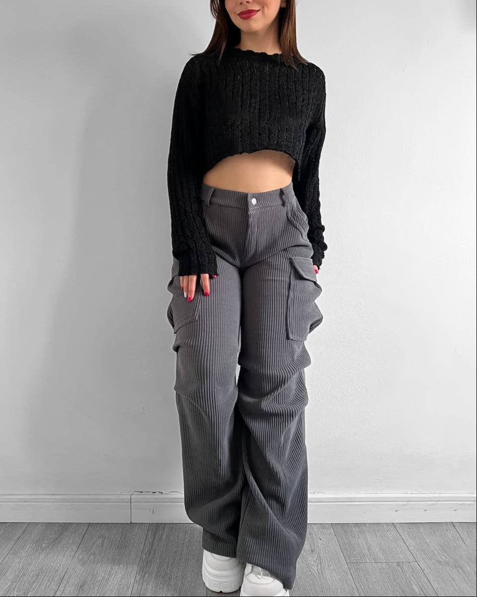 Pantalones cargo de pana