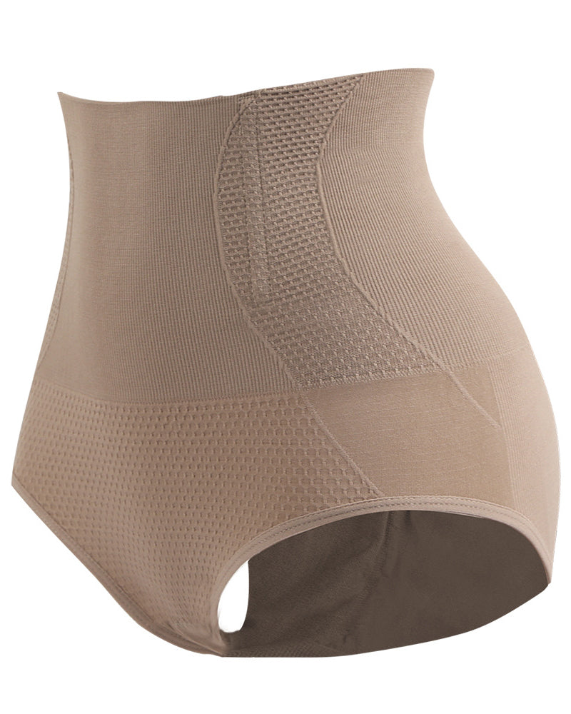 Pantalones de ropa interior moldeadora de cintura alta y súper compresión que realzan los glúteos