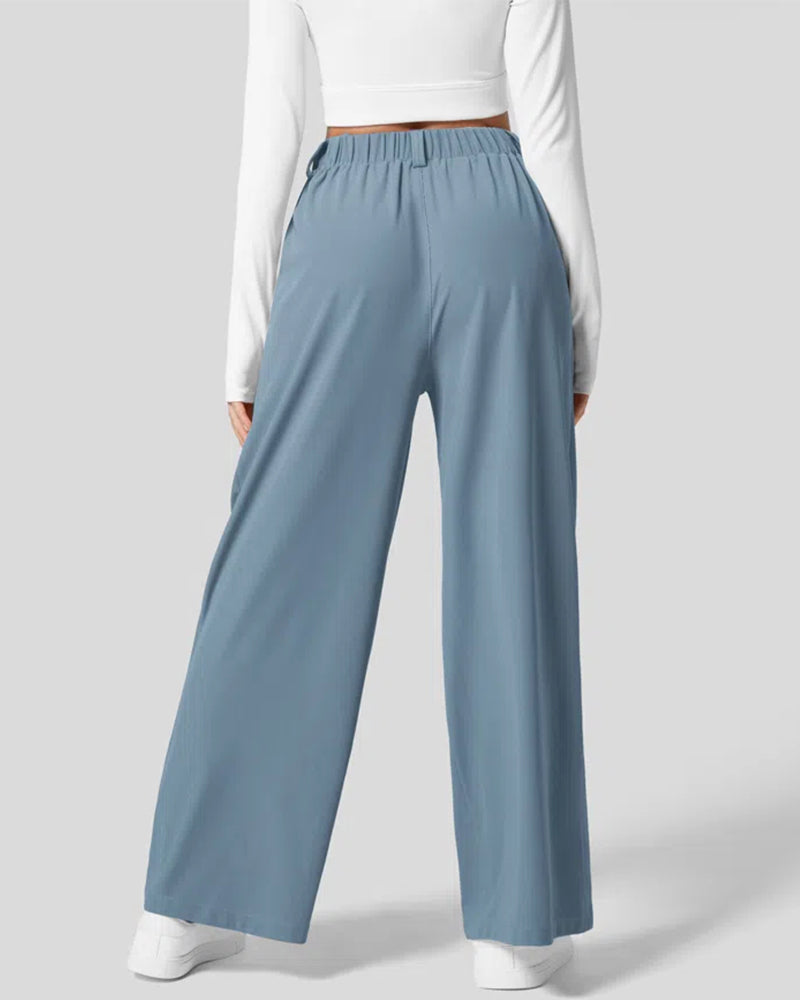 Pantalones de traje casual tipo gofre
