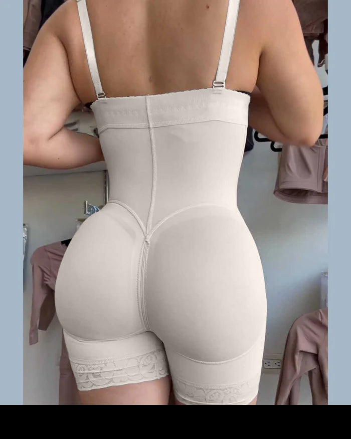 Butt Lift Tummy Tuck Removable Strap Zipper Shaper