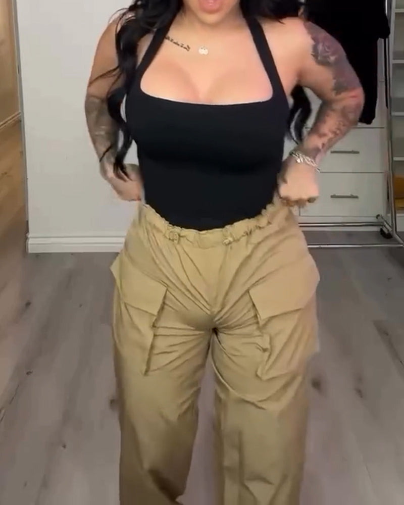 Body modelador de abdomen ceñido