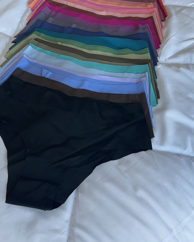 Ropa interior tipo tanga de color sin costuras (preventa)