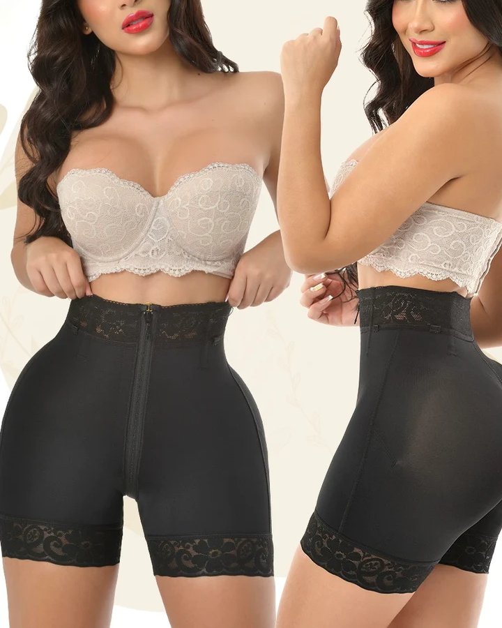 Shorts invisibles con cierre de reloj de arena
