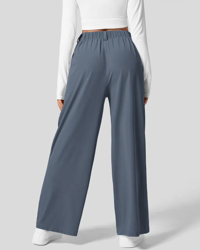 Pantalones de traje casual tipo gofre