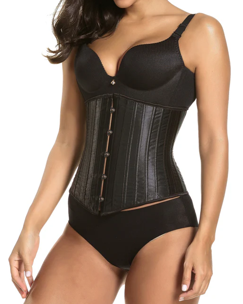 24 faja corset acero satinado