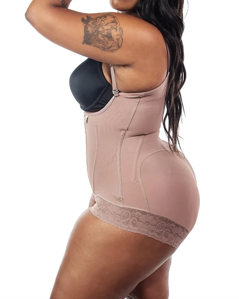 Underbust eye n hook body para levantamiento de glúteos efecto corsé fajas cinturón de recuperación posparto faja correas ajustables