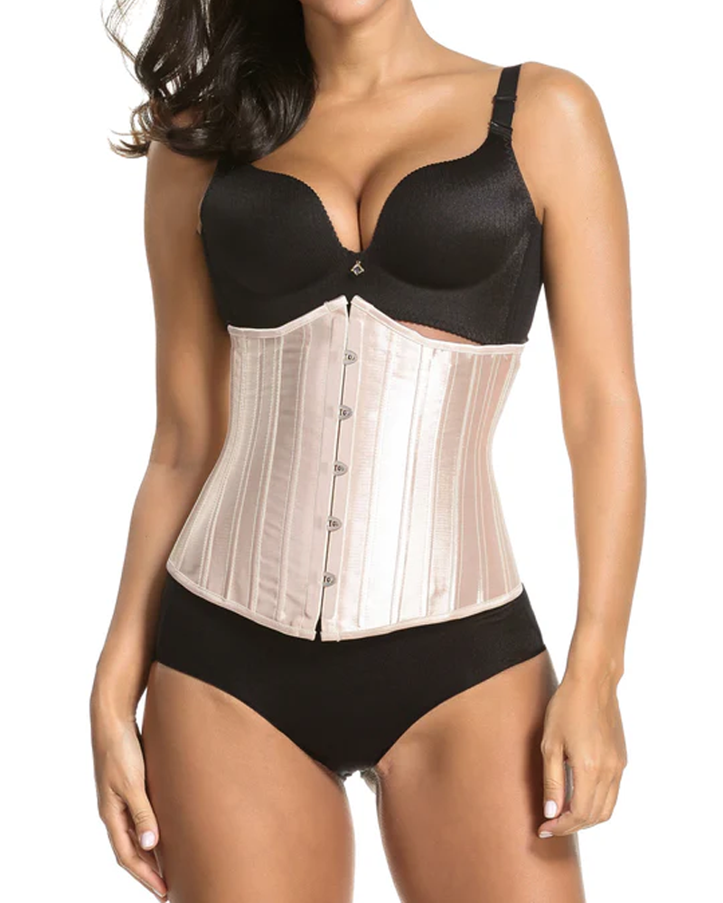 24 faja corset acero satinado