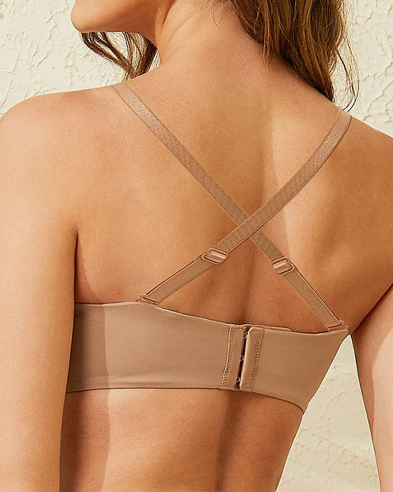 Sujetador push up multiposición sin tirantes y sin aros