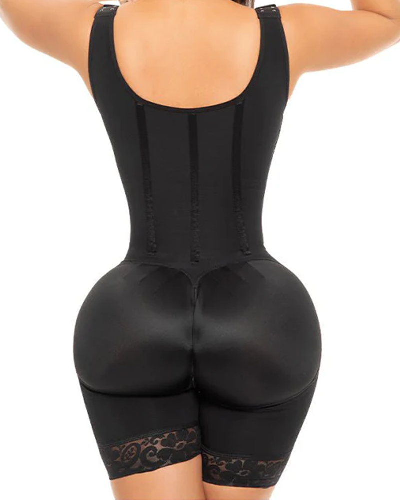 FAJA TIRANTE ANCHO DOBLE TALLA CON VARIILLAS FRENTE Y ESPALDA CON 3 LINEAS DE BROCHES