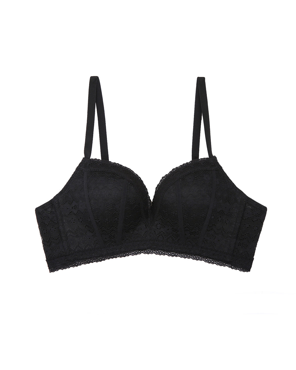 Nuevo conjunto de ropa interior de encaje fino sin anillo de acero relación lateral alta