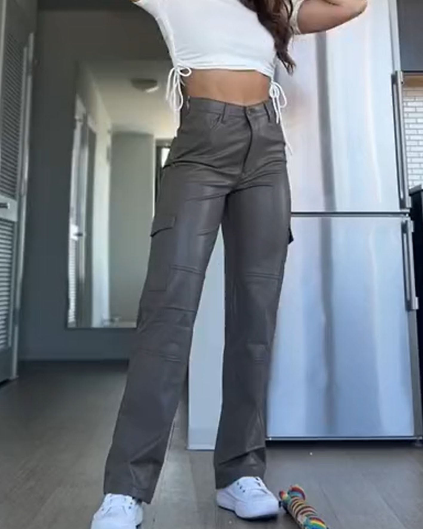 Pantalón Bolsillo Ecopiel