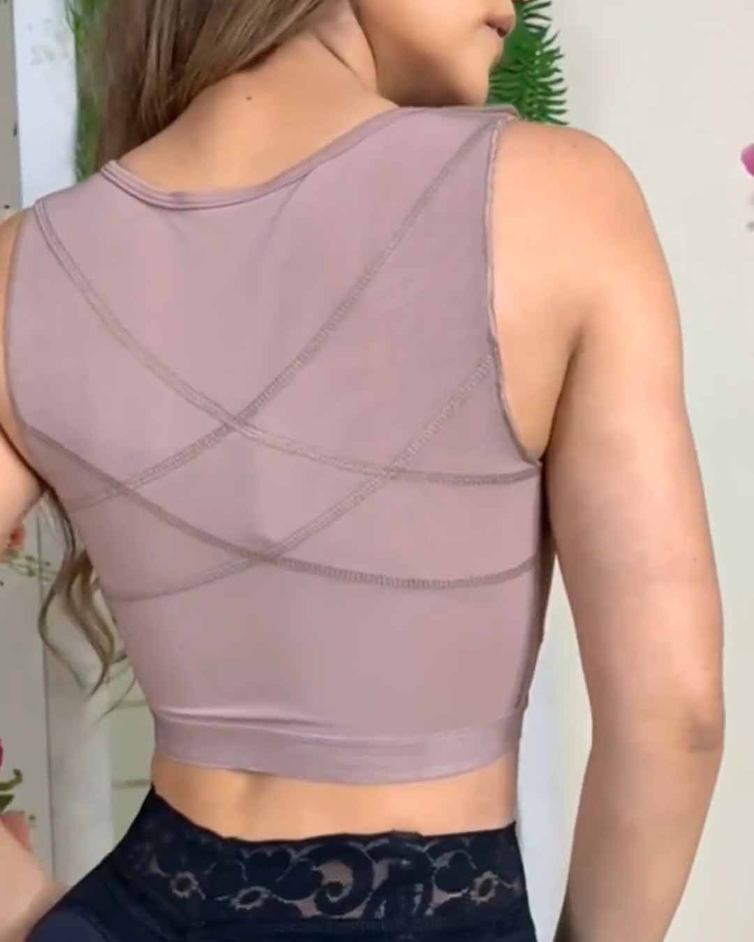 Sujetador moldeador push-up de compresión firme