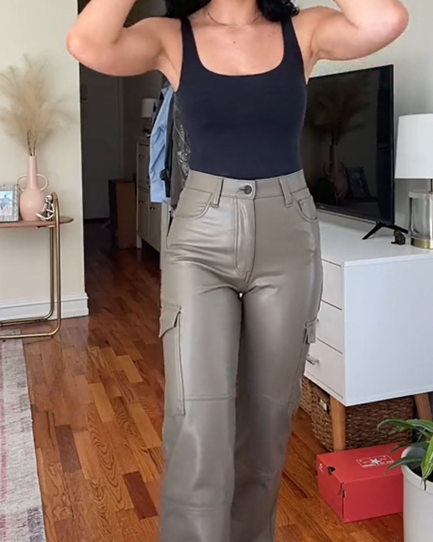 Pantalón Bolsillo Ecopiel