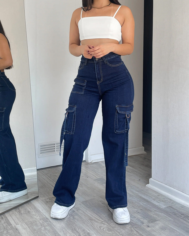 Pantalones Yoger Pantalon Jeans Jogger Mujer Jogger Mujer Azul