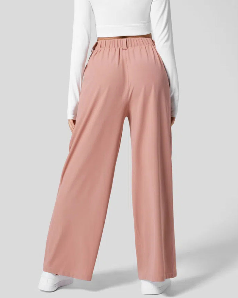 Pantalones de traje casual tipo gofre