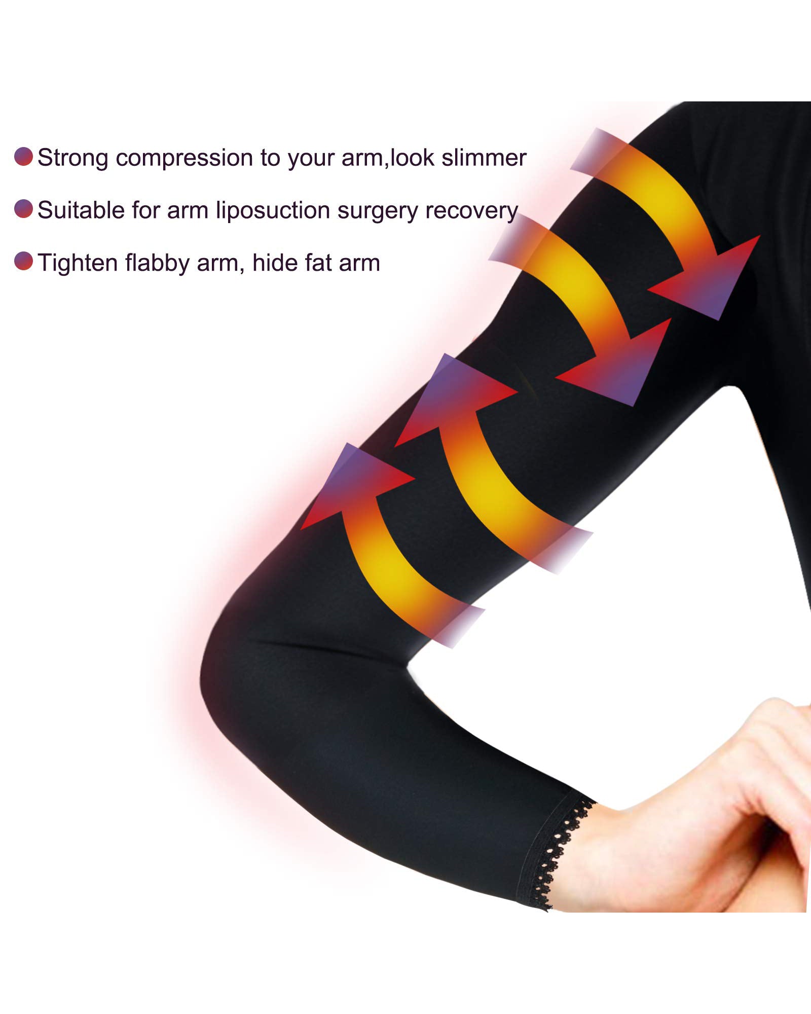 Women Upper Arm Shaper Post Surgical Compression Sleeves Slimmer Tops Posture Corrector Vest Shapewear