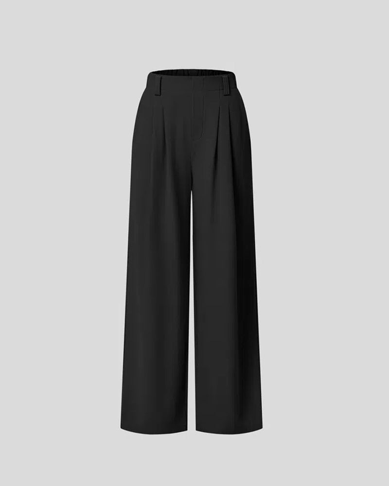Pantalones de traje casual tipo gofre