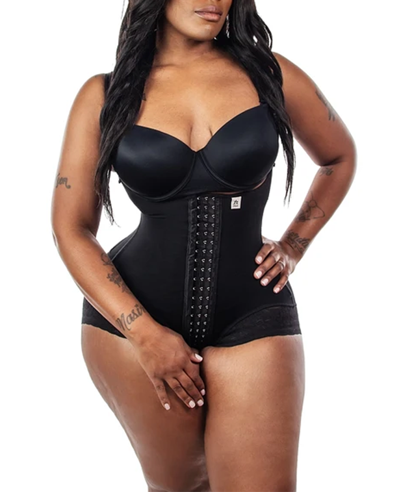 Underbust eye n hook body para levantamiento de glúteos efecto corsé fajas cinturón de recuperación posparto faja correas ajustables