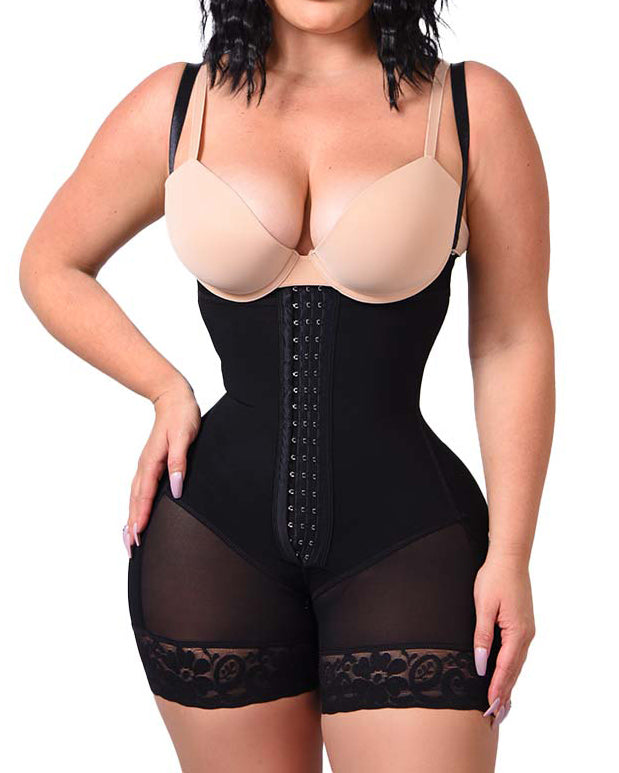Fajas para mujeres control de barriga body shaper butt lifter muslo slimmer faja tallas grandes con cremallera en la entrepierna