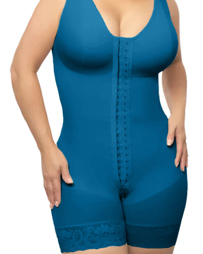 Prenda de compresión sin mangas para posparto y posoperatorio, control de abdomen, body abotonado, fitness para bajar de peso