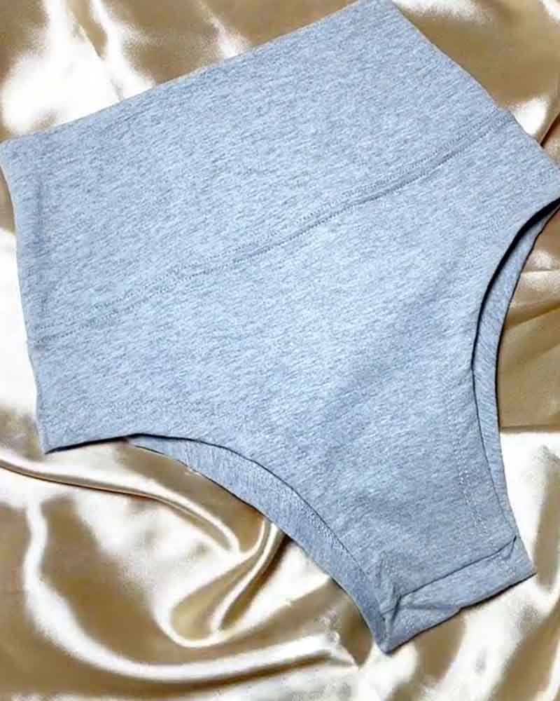 Ropa interior elástica de algodón con control de barriga (Pre-Venta)