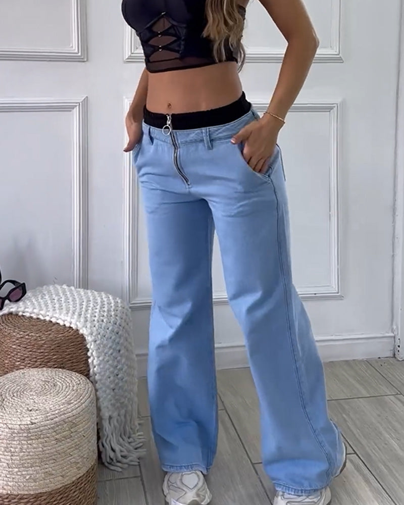 Jeans Casuales Sueltos (Pre-Venta)