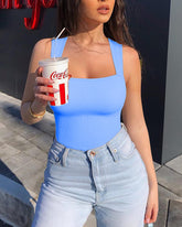 Body de canalé sin mangas