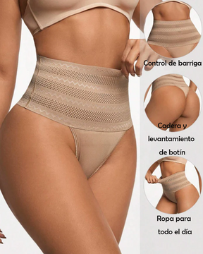 Bragas moldeadoras de cintura alta para mujer, transpirables, con control de barriga