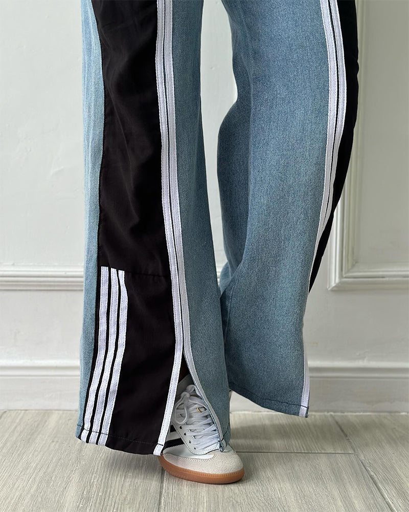 Jeans Sueltos Deportivos (Pre-Venta)