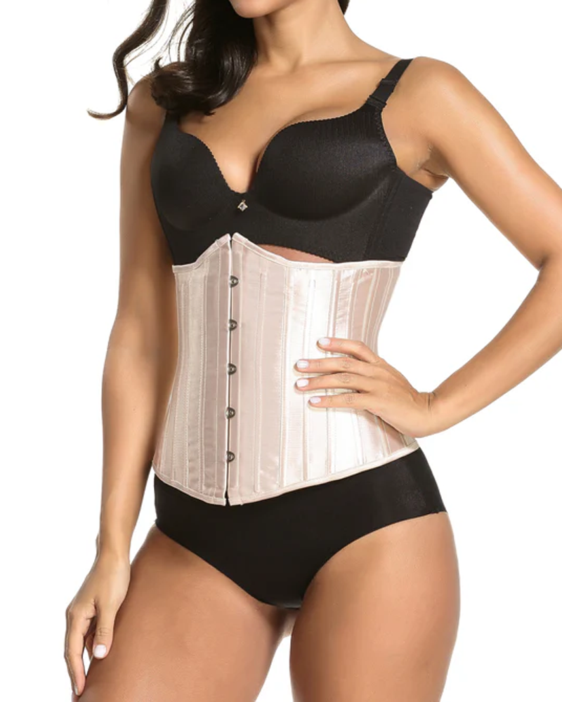 24 faja corset acero satinado