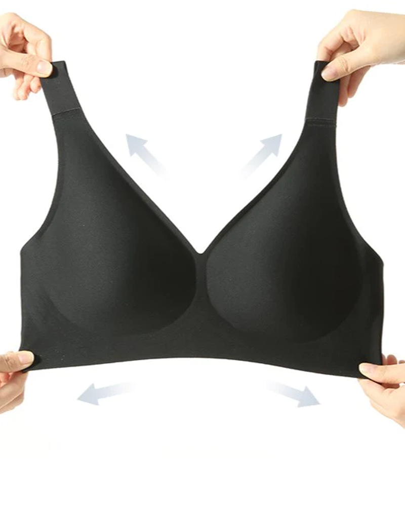 Sujetador push-up con sensación de gelatina que corrige la postura transpirable inalámbrico