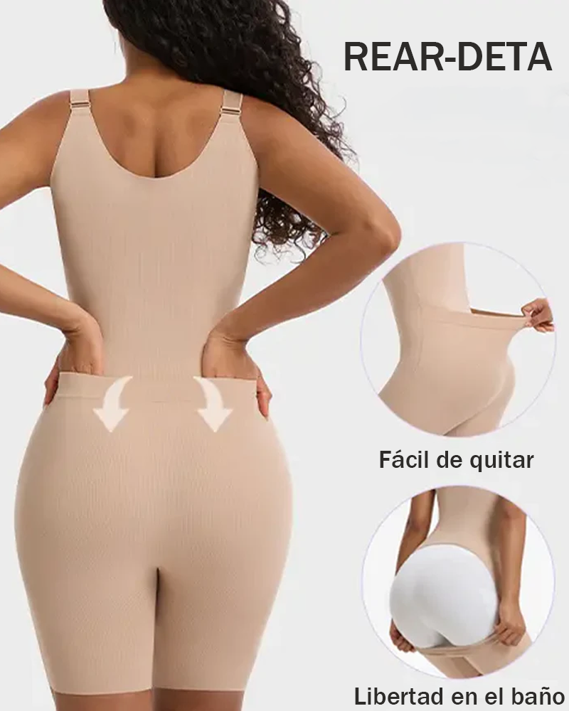 Faja moldeadora de cuerpo completo con cremallera frontal y liberación trasera (Preventa)