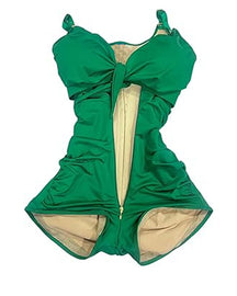 Traje de baño de una pieza triangular con control de barriga y levantamiento de cadera
