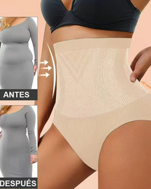 Ropa interior moldeadora elástica sin costuras de cintura alta para control de abdomen y realce de glúteos