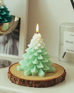 Regalo de ambiente de árbol de Navidad Regalo de Navidad Forma Vela de cera