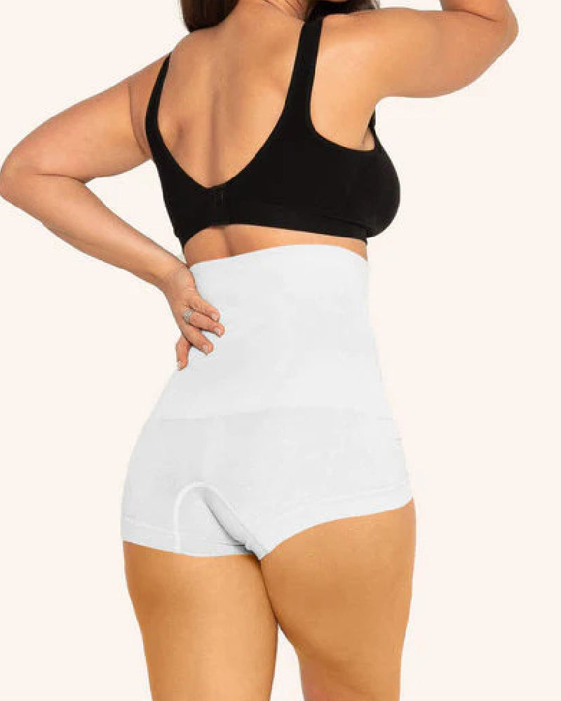 Pantalones cortos moldeadores de cintura alta para mujer que controlan el abdomen y alisan la espalda