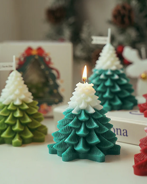 Regalo de ambiente de árbol de Navidad Regalo de Navidad Forma Vela de cera