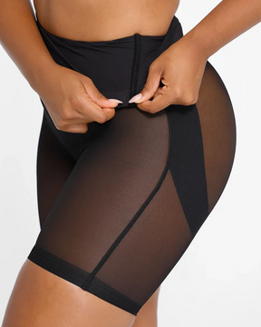 Pantalones de control de abdomen de cintura alta con cintura ajustada y levantamiento de caderas fuertes