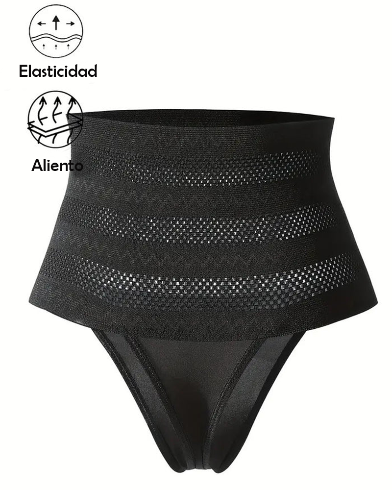 Bragas moldeadoras de cintura alta para mujer, transpirables, con control de barriga