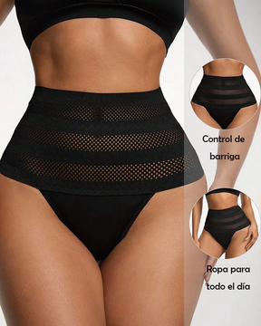 Bragas moldeadoras de cintura alta para mujer, transpirables, con control de barriga