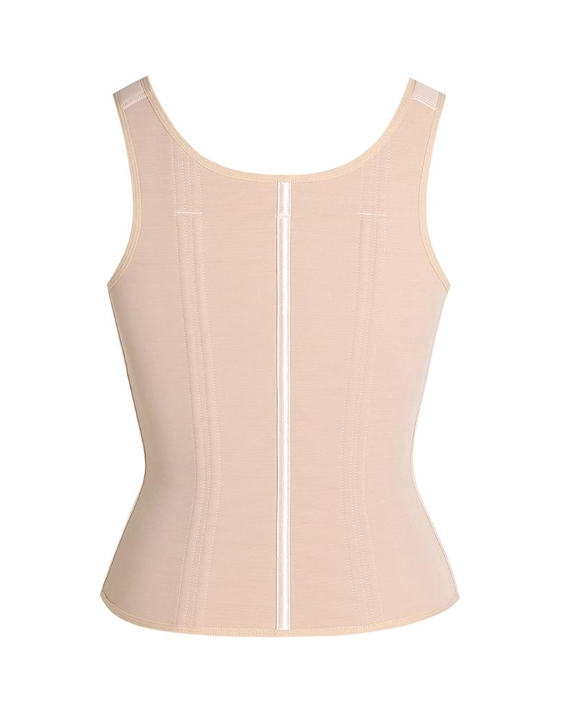 Chaleco de látex con corsé y sujetador