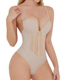 Body sexy transpirable con control de barriga y levantamiento de glúteos