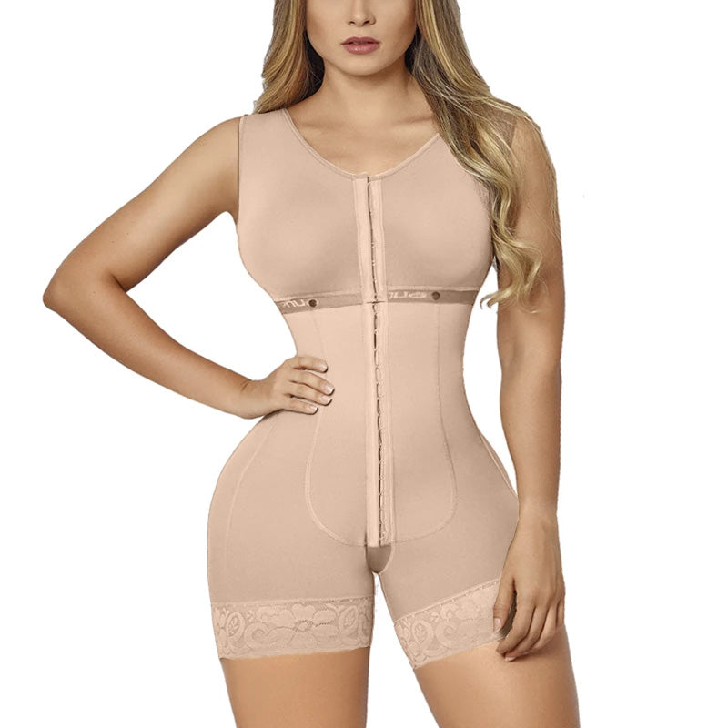 Body de control de abdomen completo con fajas de recuperación posparto