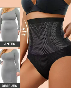 Ropa interior moldeadora elástica sin costuras de cintura alta para control de abdomen y realce de glúteos